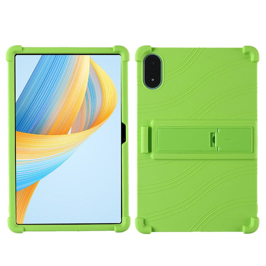 For Honor Pad V8 Pro ROD-W09 Soft Silicone Tablet Case PC Kickstand Anti-scratch Tablet Cover - Green