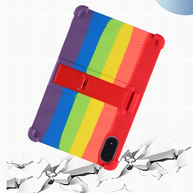 For Honor Pad V8 Pro ROD-W09 Soft Silicone Tablet Case PC Kickstand Anti-scratch Tablet Cover - Sky Blue