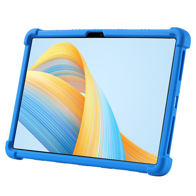 For Honor Pad V8 Pro ROD-W09 Soft Silicone Tablet Case PC Kickstand Anti-scratch Tablet Cover - Sky Blue