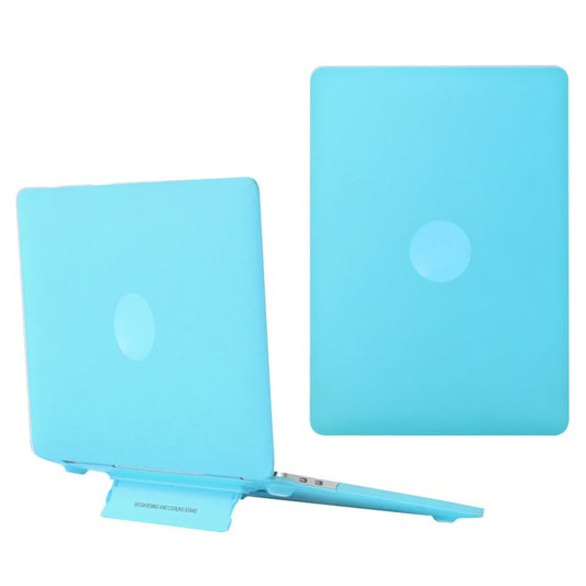 For MacBook Air 13 inch (2013-2017) A1466 / (2010-2012) A1369 Laptop Case Heat Dissipation Kickstand PC Cover - Blue