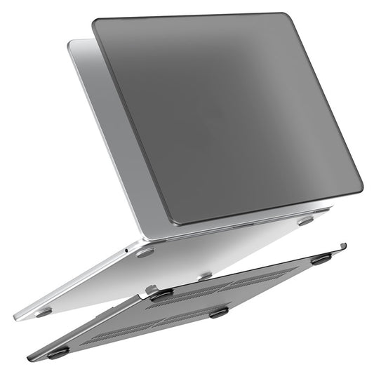 LENTION Matte Hard PC Case for Macbook Air 15 inch (2025) / (2024) A3114 M3 / (2023) M2 A2941 Lightweight Shockproof Laptop Cover - Transparent Black