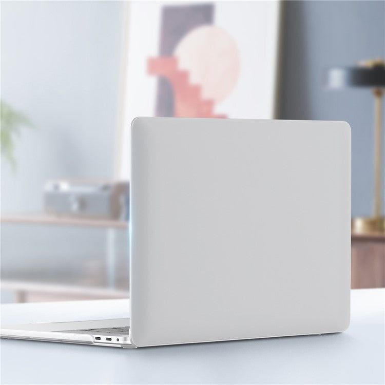 LENTION Matte Hard PC Case for Macbook Air 15 inch (2025) / (2024) A3114 M3 / (2023) M2 A2941 Lightweight Shockproof Laptop Cover - Transparent White