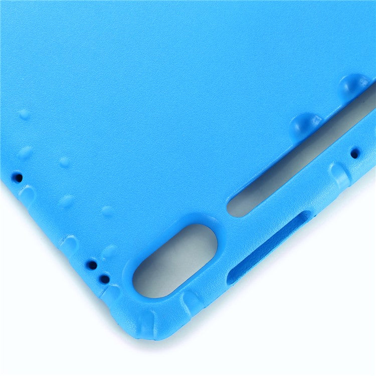 For Samsung Galaxy Tab S9+ / S9 FE+ EVA Tablet Protective Case Handle Kickstand Drop-Proof Cover - Blue