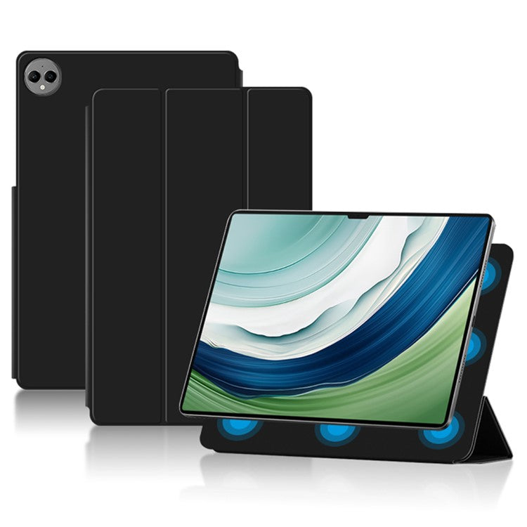 For Huawei MatePad Pro 13.2" Case Magnetic Buckle PU Leather Flip Tablet Cover with Stand - Black