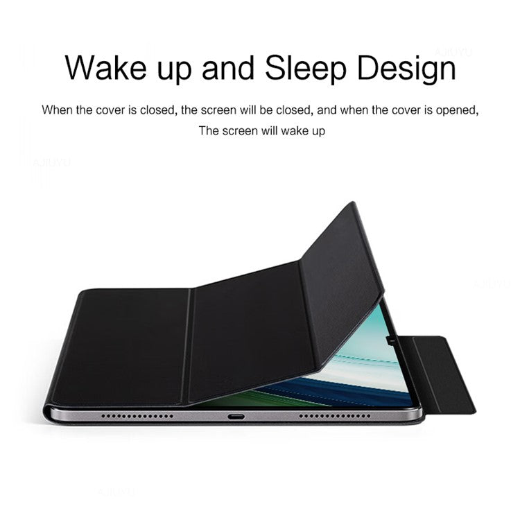 For Huawei MatePad Pro 13.2" Case Magnetic Buckle PU Leather Flip Tablet Cover with Stand - Black