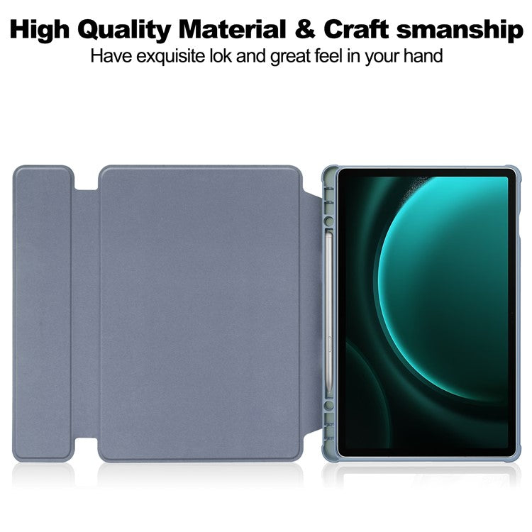 For Samsung Galaxy Tab S9 FE+ Case Rotating Stand Tablet Cover (without Keyboard) - Purple