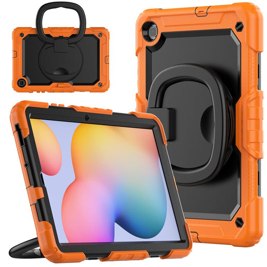 For Samsung Galaxy Tab S6 Lite (2024) / S6 Lite (2022) / S6 Lite (2020) P610 P615 P613 P619 Case Tablet Kickstand Cover with Shoulder Strap - Orange