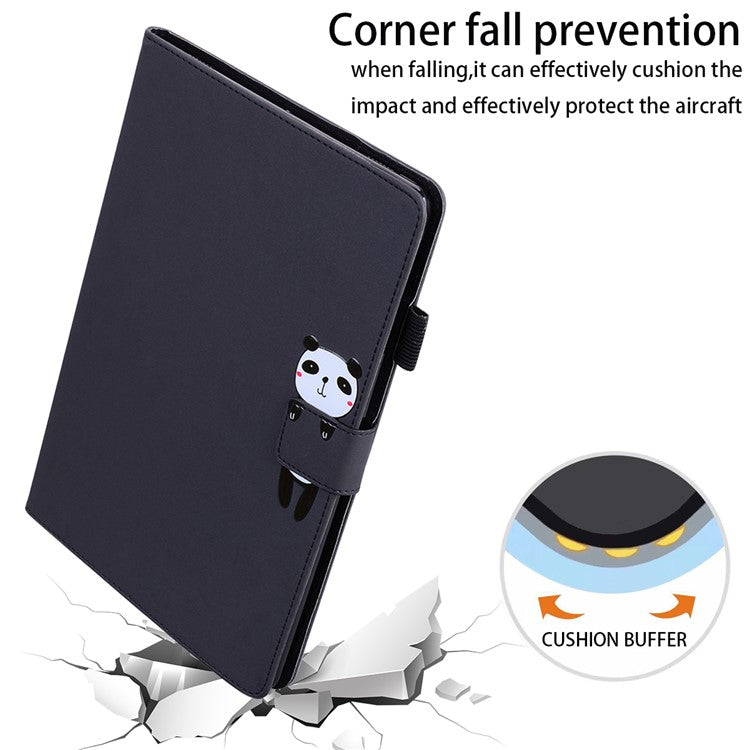 For Samsung Galaxy Tab S8 Leather Case Stand Tablet Cover Card Slots - Black