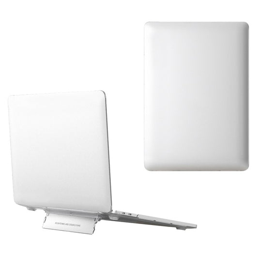 For MacBook Pro 16 inch (2024) (2023) (2021) (A2485 / A2780 / A2991) Case Kickstand Heat Dissipation Laptop Cover - White