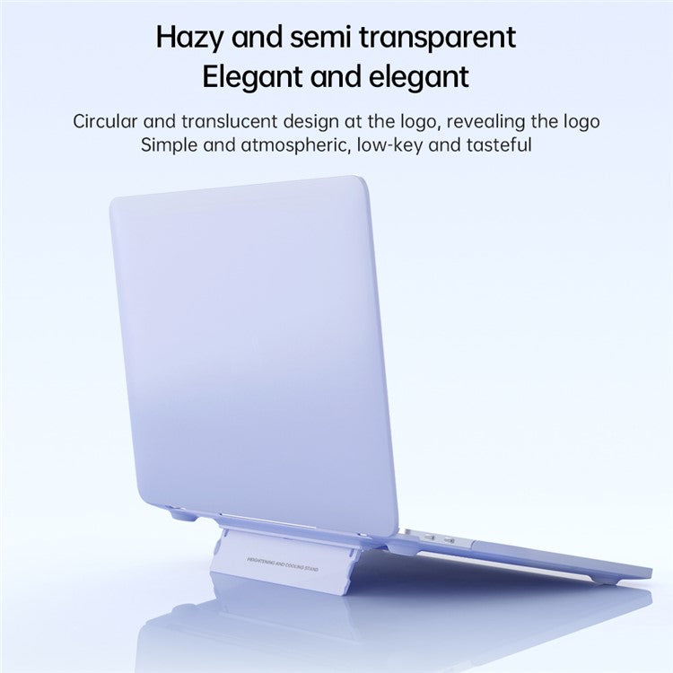 For MacBook Pro 16 inch (2024) (2023) (2021) (A2485 / A2780 / A2991) Case Kickstand Heat Dissipation Laptop Cover - White