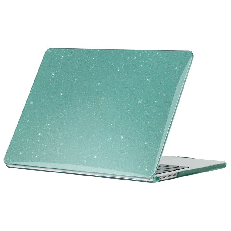 For MacBook Pro 13 inch (2020) A2251 A2289 PC Case Starry Sky Front and Back Laptop Shell Cover - Midnight Green