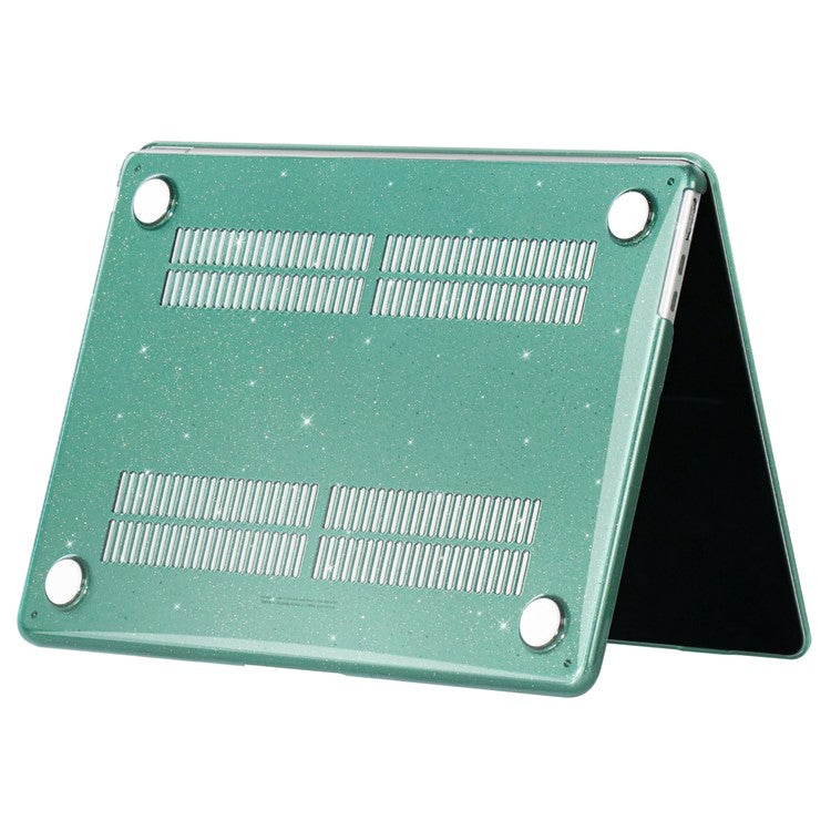For MacBook Pro 13 inch (2020) A2251 A2289 PC Case Starry Sky Front and Back Laptop Shell Cover - Midnight Green