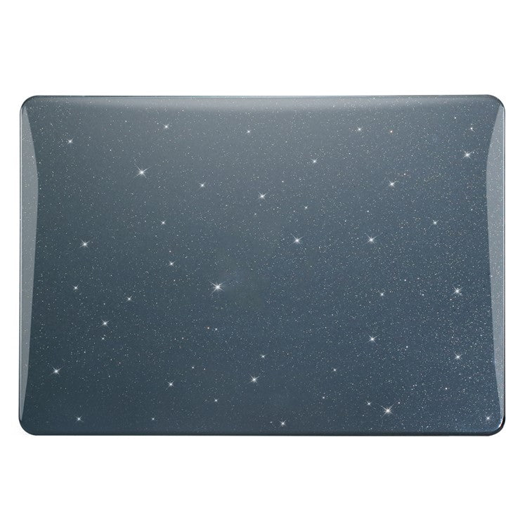 For MacBook Pro 13 inch (2020) A2251 A2289 PC Case Starry Sky Front and Back Laptop Shell Cover - Black