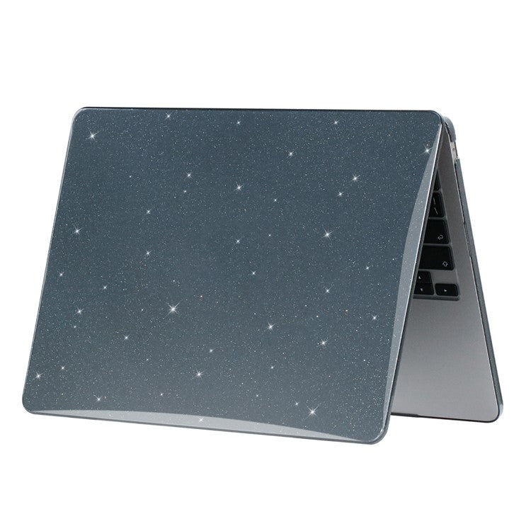 For MacBook Pro 13 inch (2020) A2251 A2289 PC Case Starry Sky Front and Back Laptop Shell Cover - Black