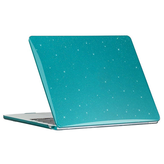 For MacBook Pro 13 inch (2020) A2251 A2289 PC Case Starry Sky Front and Back Laptop Shell Cover - Cyan