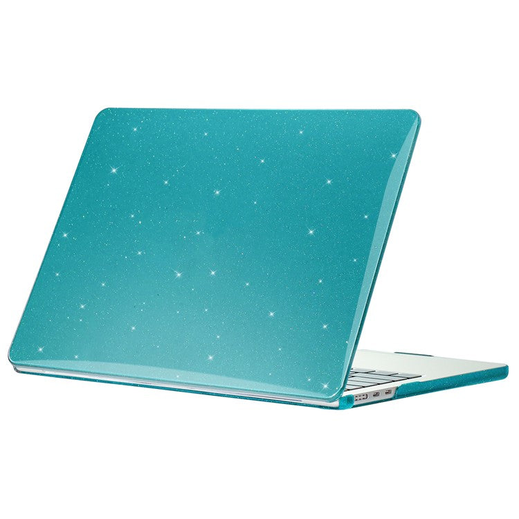 For MacBook Pro 13 inch (2020) A2251 A2289 PC Case Starry Sky Front and Back Laptop Shell Cover - Cyan