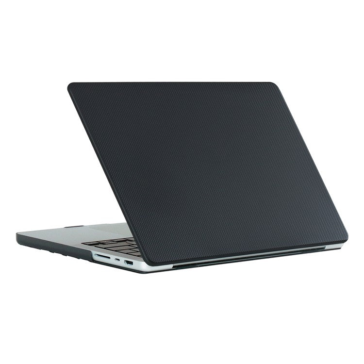 For MacBook Air 13 inch (2025) / (2024) A3113 M3 / (2022) A2681 Case Shock-Absorbent Dot Texture Hard PC Laptop Cover - Black