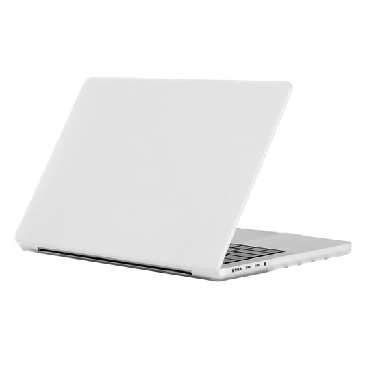For MacBook Air 13 inch (2025) / (2024) A3113 M3 / (2022) A2681 Case Shock-Absorbent Dot Texture Hard PC Laptop Cover - Transparent