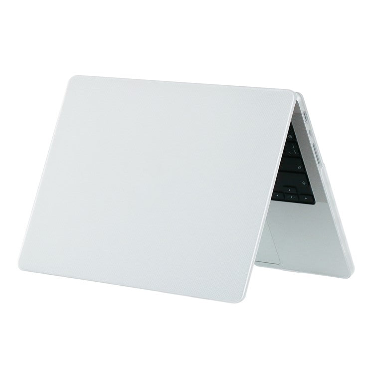 For MacBook Air 13 inch (2025) / (2024) A3113 M3 / (2022) A2681 Case Shock-Absorbent Dot Texture Hard PC Laptop Cover - Transparent
