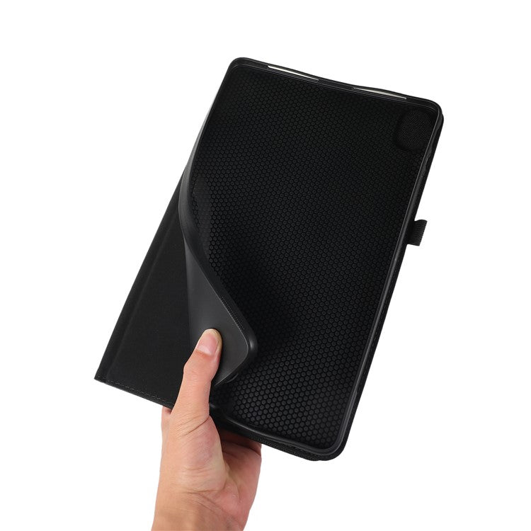 For Honor Pad 9 Pro / Pad V8 Pro Leather Case Card Holder Cloth Texture Tablet Stand Cover - Grey