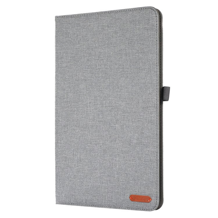 For Honor Pad 9 Pro / Pad V8 Pro Leather Case Card Holder Cloth Texture Tablet Stand Cover - Grey