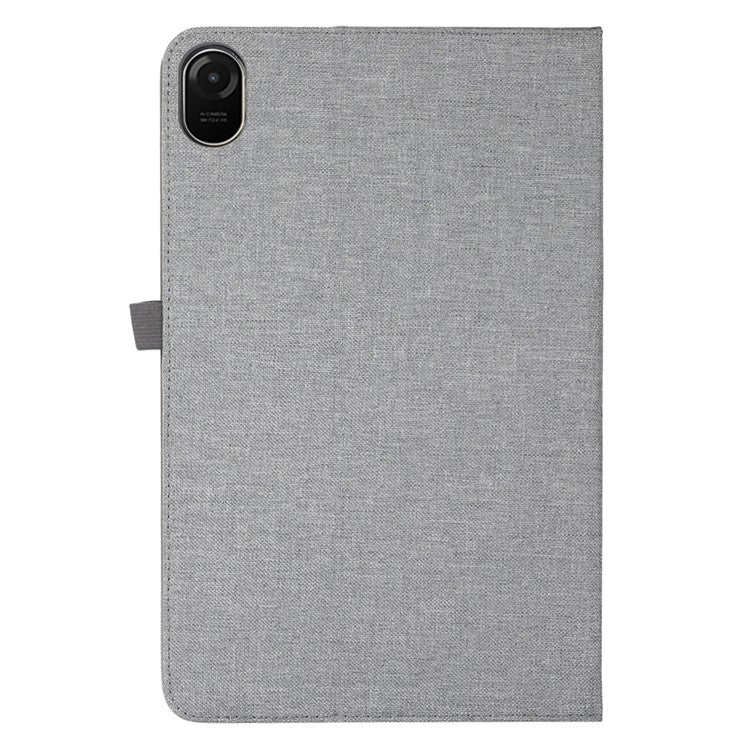For Honor Pad 9 Pro / Pad V8 Pro Leather Case Card Holder Cloth Texture Tablet Stand Cover - Grey