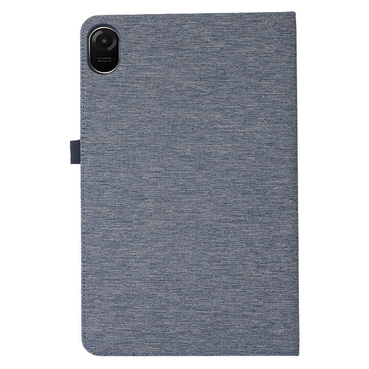 For Honor Pad 9 Pro / Pad V8 Pro Leather Case Card Holder Cloth Texture Tablet Stand Cover - Blue