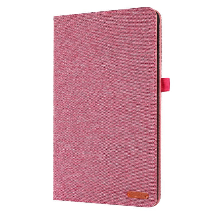 For Honor Pad 9 Pro / Pad V8 Pro Leather Case Card Holder Cloth Texture Tablet Stand Cover - Pink