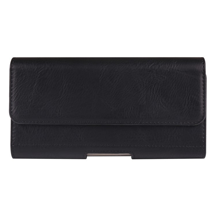 7.2 inch Waist Bag for Huawei Mate 20 X / Honor X20 Max / Meizu Note 22 Horizontal Elastic Phone Holster with Card Slot - Black