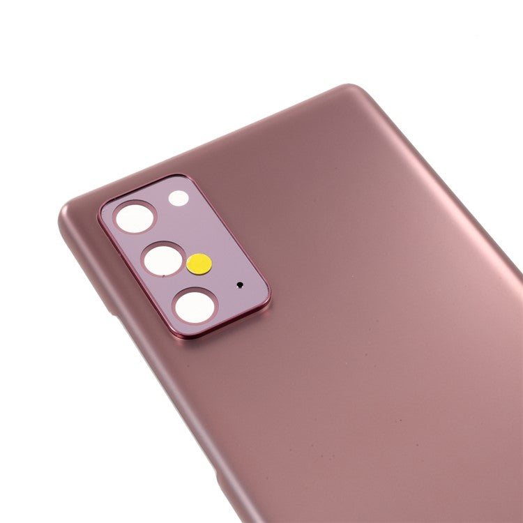 For-Samsung-Galaxy-Note-20-N980-N981-OEM-Plastic-Battery-Housing-with-Adhesive-Sticker-+-Camera-Lens-Ring-Cover--Bronze