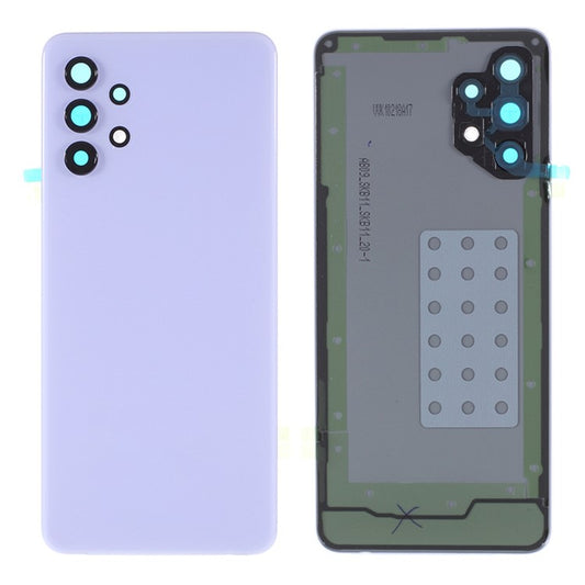 OEM-Back-Battery-Housing-Cover-with-Adhesive-Sticker-Rear-Camera-Lens-Cover-for-Samsung-Galaxy-A32-4G-(EU-Version)-A325--Purple