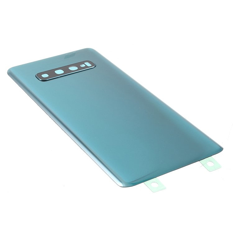 Back-Battery-Housing-Cover-with-Camera-Ring-Lens-Cover-Replacement-(without-Logo)-for-Samsung-Samsung-Galaxy-S10-Plus--Green
