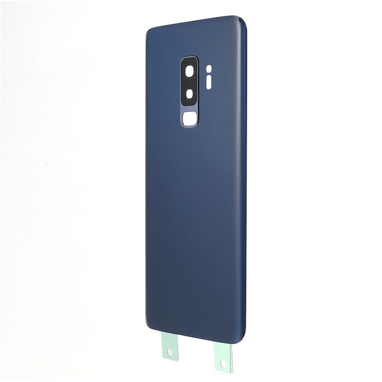 Back-Battery-Housing-Cover-with-Camera-Ring-Lens-Cover-Part-(without-Logo)-for-Samsung-Galaxy-S9+--Blue