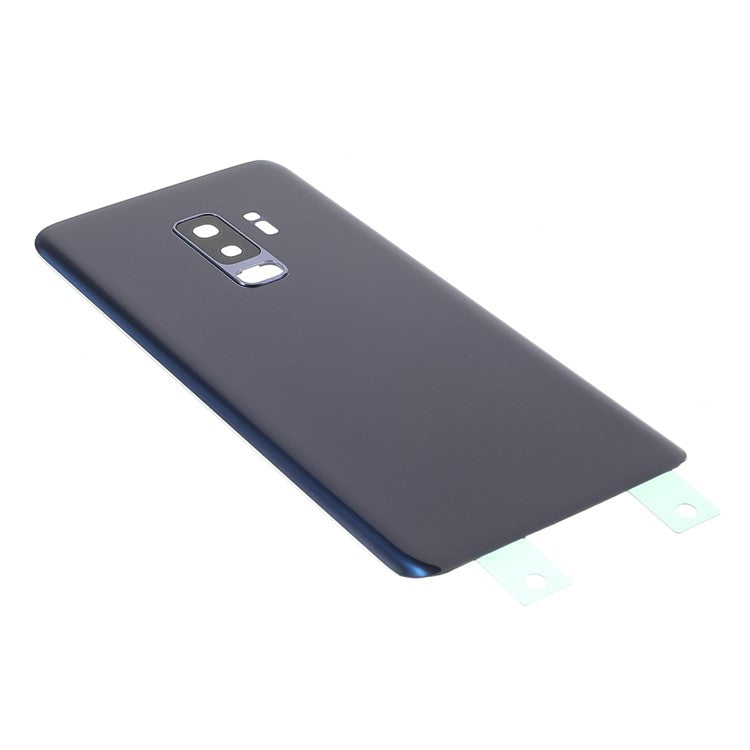 Back-Battery-Housing-Cover-with-Camera-Ring-Lens-Cover-Part-(without-Logo)-for-Samsung-Galaxy-S9+--Blue