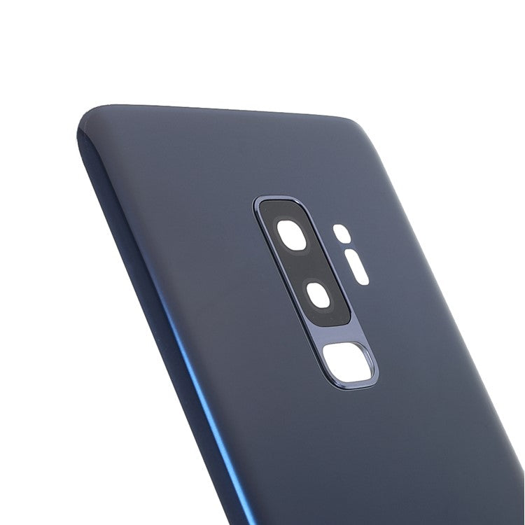 Back-Battery-Housing-Cover-with-Camera-Ring-Lens-Cover-Part-(without-Logo)-for-Samsung-Galaxy-S9+--Blue