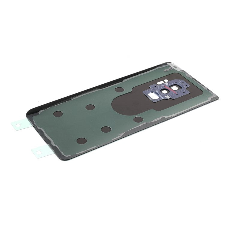 Back-Battery-Housing-Cover-with-Camera-Ring-Lens-Cover-Part-(without-Logo)-for-Samsung-Galaxy-S9+--Blue