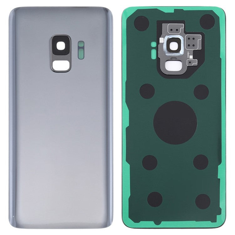 For-Samsung-Galaxy-S9+-Back-Battery-Housing-Cover-with-Camera-Ring-Lens-Cover-Part-(without-Logo)--Grey