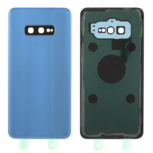 Sturdy-Back-Battery-Housing-with-Camera-Ring-Lens-Cover-Part-(without-Logo)-for-Samsung-Galaxy-S10e--Blue