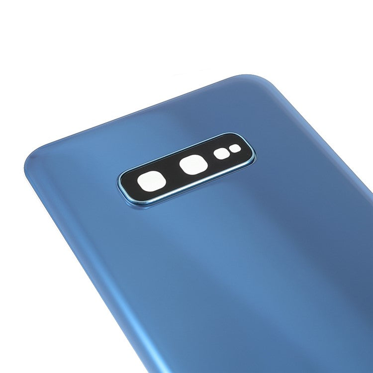 Sturdy-Back-Battery-Housing-with-Camera-Ring-Lens-Cover-Part-(without-Logo)-for-Samsung-Galaxy-S10e--Blue