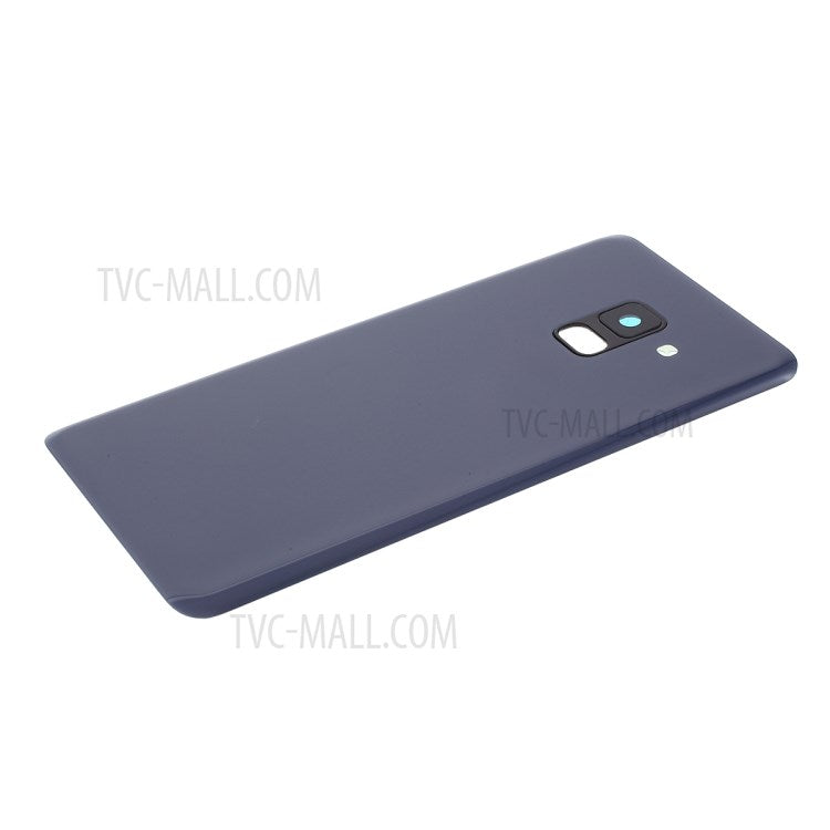 Back-Battery-Housing-Cover-with-Camera-Ring-Lens-Cover-Part-(without-Logo)-for-Samsung-Galaxy-A8-(2018)-A530--Purple
