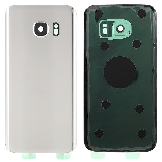 Back-Battery-Housing-Cover-with-Camera-Ring-Lens-Cover-Part-(without-Logo)-for-Samsung-Galaxy-S7--Silver