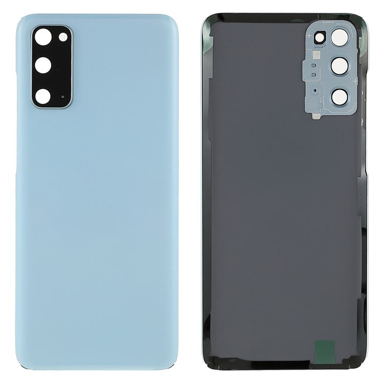 For-Samsung-Galaxy-S20-Back-Battery-Housing-Cover-with-Camera-Ring-Lens-Cover-Part-(without-Logo)--Blue