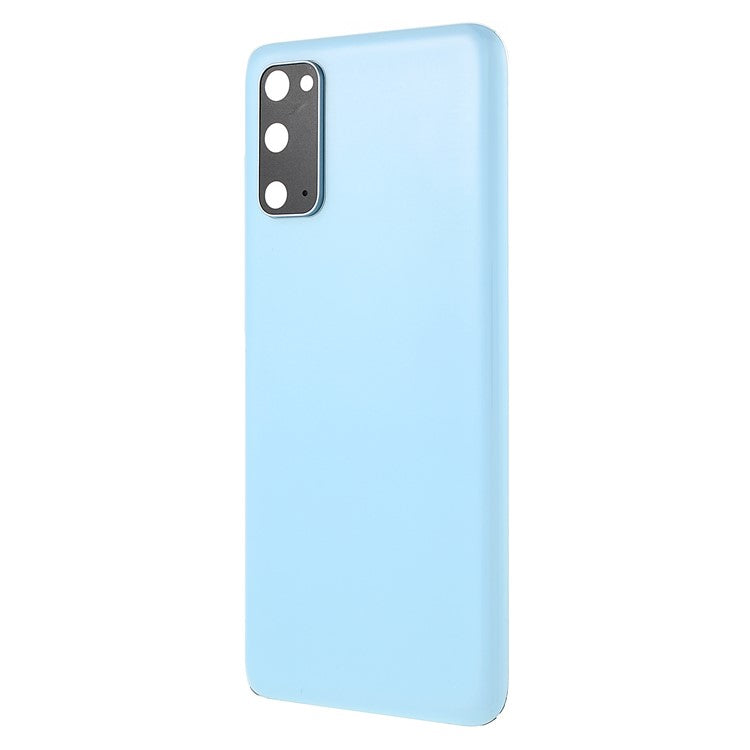 For-Samsung-Galaxy-S20-Back-Battery-Housing-Cover-with-Camera-Ring-Lens-Cover-Part-(without-Logo)--Blue