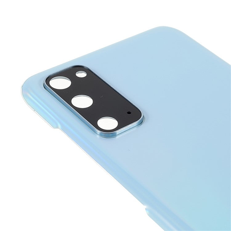 For-Samsung-Galaxy-S20-Back-Battery-Housing-Cover-with-Camera-Ring-Lens-Cover-Part-(without-Logo)--Blue