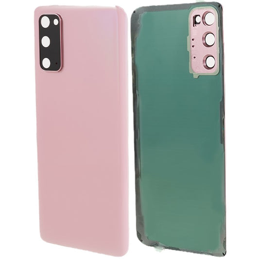 For-Samsung-Galaxy-S20-4G-Back-Battery-Housing-Cover-with-Camera-Ring-Lens-Cover-Part-(without-Logo)--Pink