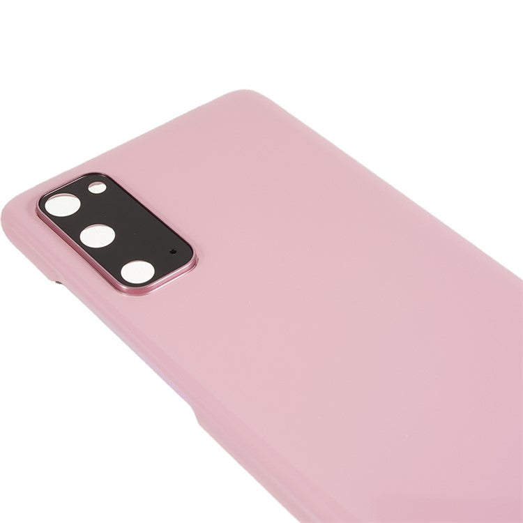 For-Samsung-Galaxy-S20-4G-Back-Battery-Housing-Cover-with-Camera-Ring-Lens-Cover-Part-(without-Logo)--Pink