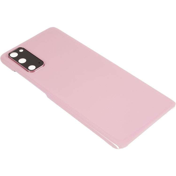 For-Samsung-Galaxy-S20-4G-Back-Battery-Housing-Cover-with-Camera-Ring-Lens-Cover-Part-(without-Logo)--Pink