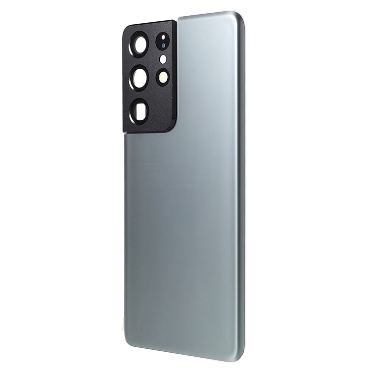 For-Samsung-Galaxy-S21-Ultra-5G-Housing-Battery-Door-Back-Cover-Replacement-Parts-with-Camera-Ring-Cover-(without-Logo)--Grey