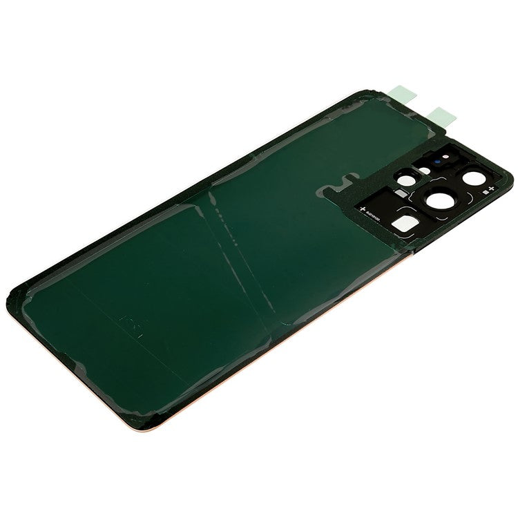 For-Samsung-Galaxy-S21-Ultra-5G-Housing-Battery-Door-Back-Cover-with-Camera-Ring-Cover-(without-Logo)--Pink