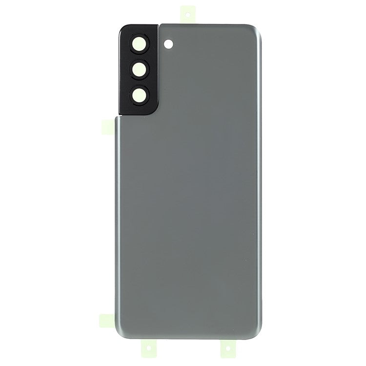 For-Samsung-Galaxy-S21+-5G-Housing-Battery-Door-Back-Cover-Replacement-Parts-with-Camera-Ring-Cover-(without-Logo)--Grey